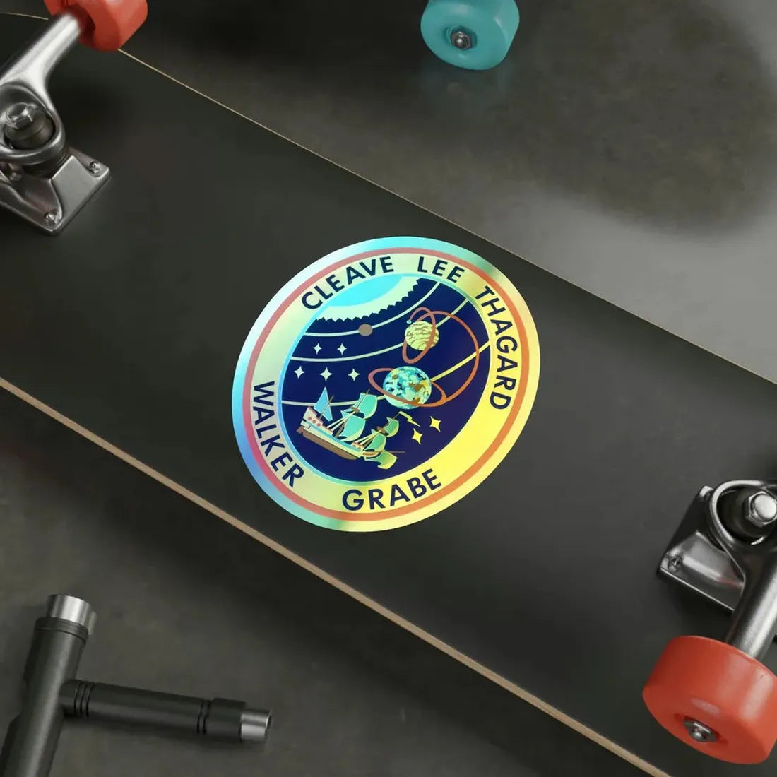 STS 30 (NASA) Holographic STICKER Die-Cut Vinyl Decal - The Sticker Space