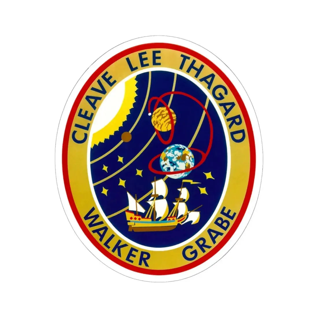 STS 30 (NASA) STICKER Vinyl Kiss-Cut Decal 6 Inch White - The Sticker Space