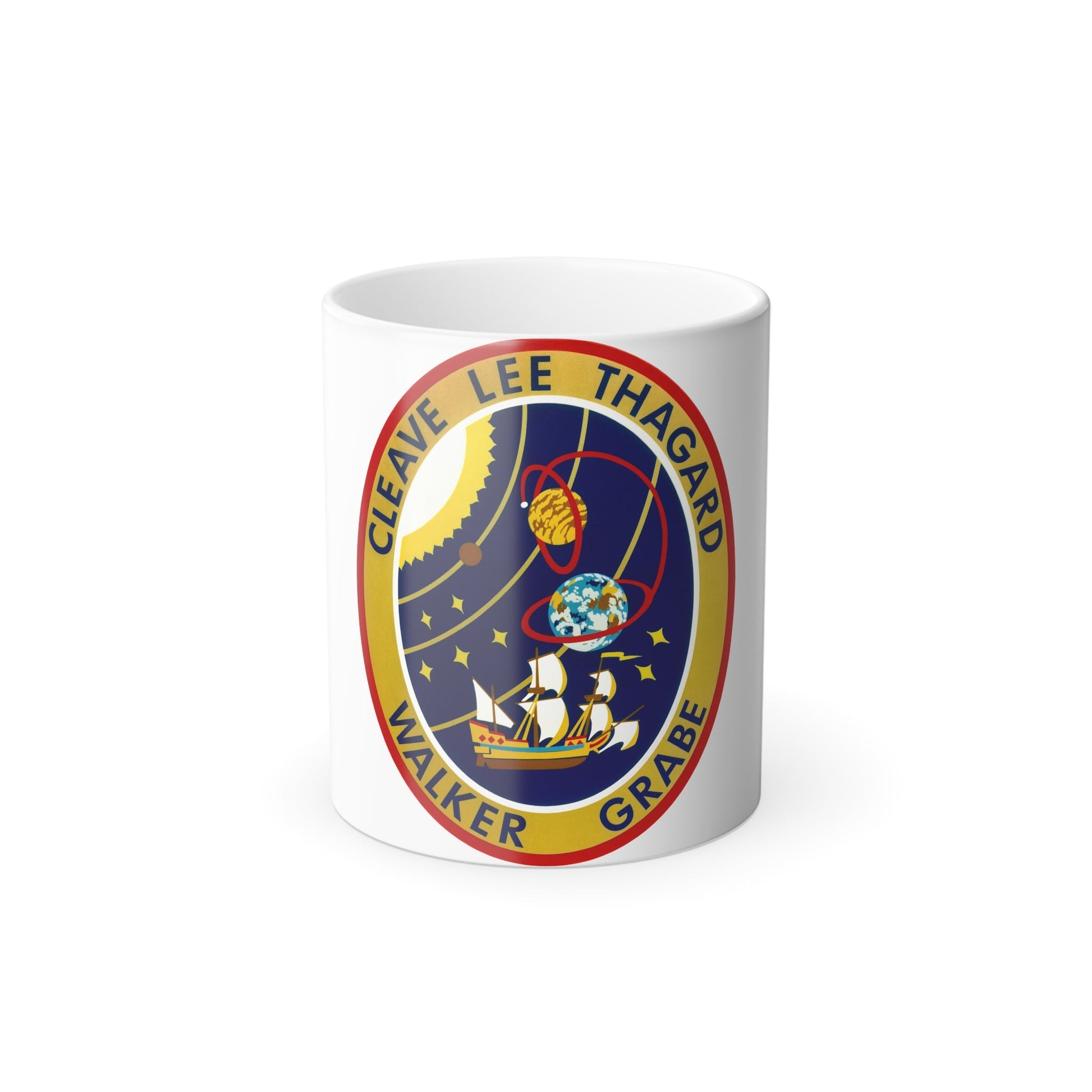 STS 30 Patch NASA - Color Changing Mug 11oz-11oz-The Sticker Space