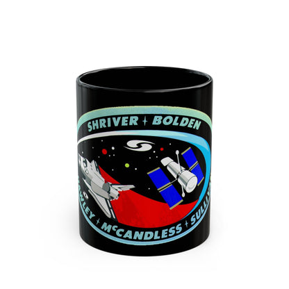 STS 31 (NASA) Black Coffee Mug-11oz-The Sticker Space