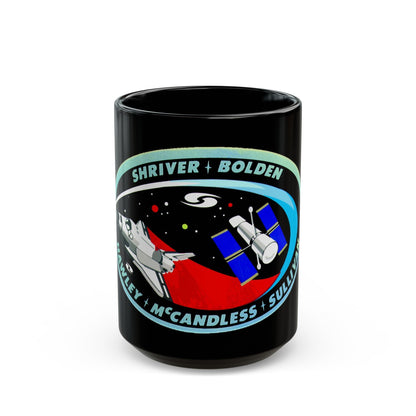 STS 31 (NASA) Black Coffee Mug-15oz-The Sticker Space