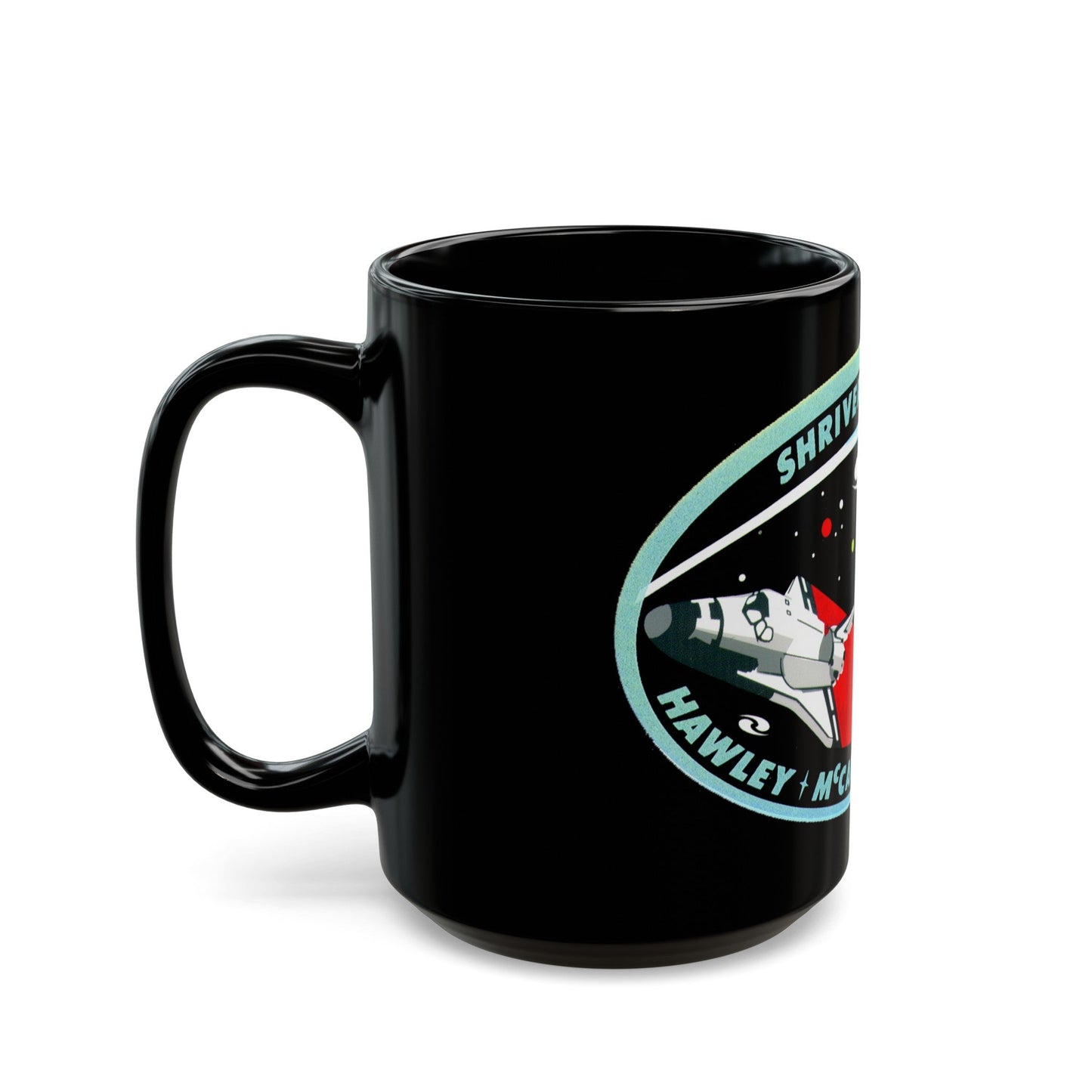 STS 31 (NASA) Black Coffee Mug-The Sticker Space