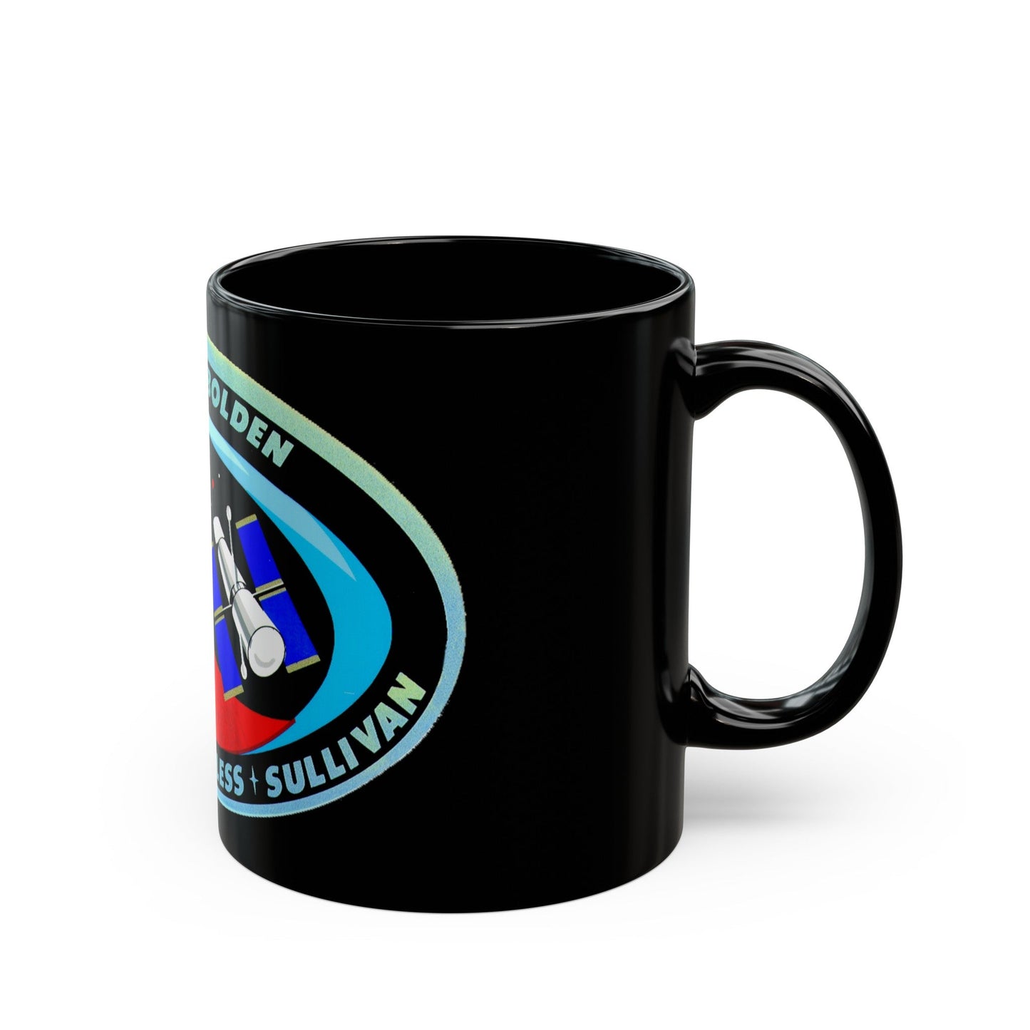 STS 31 (NASA) Black Coffee Mug-The Sticker Space