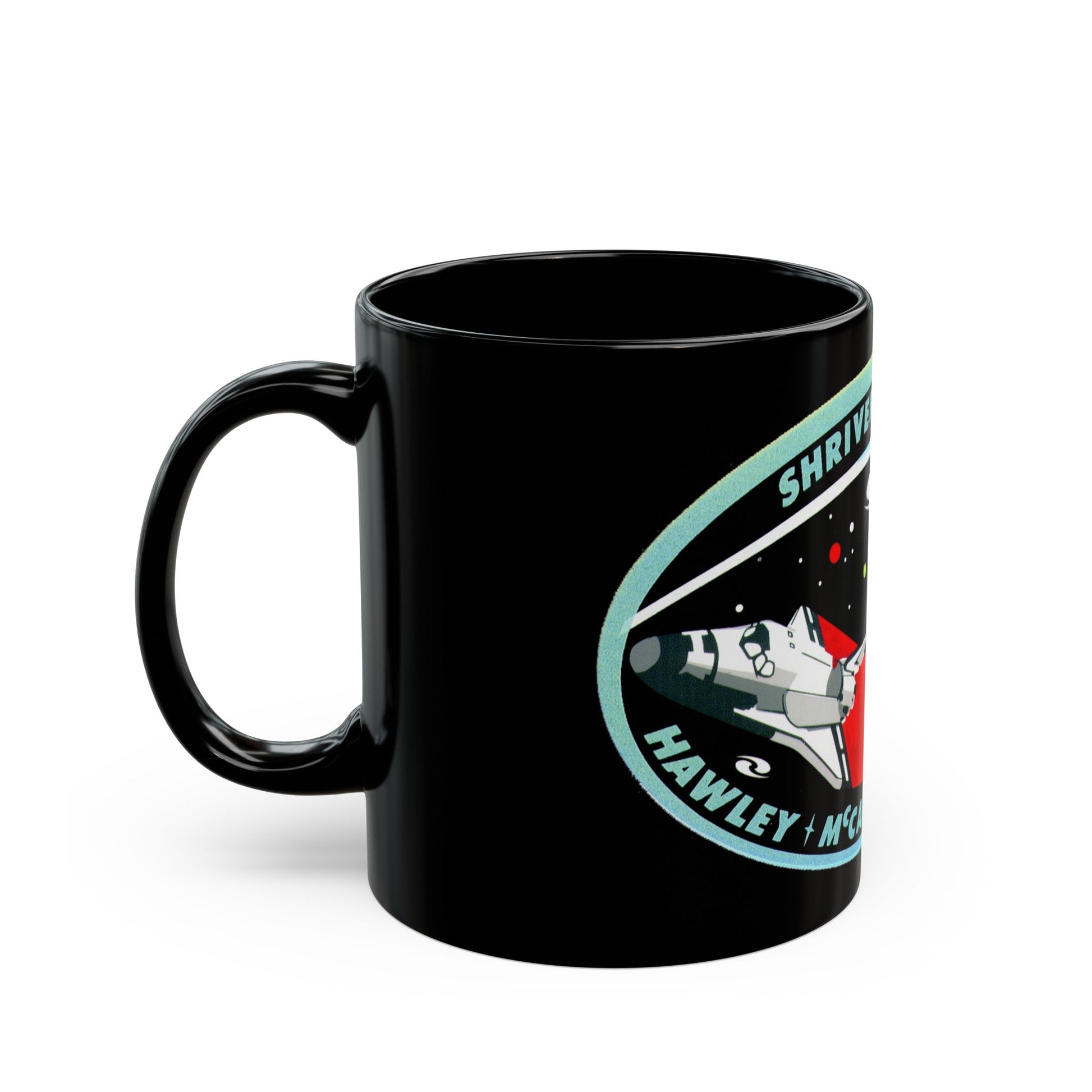 STS 31 (NASA) Black Coffee Mug-The Sticker Space