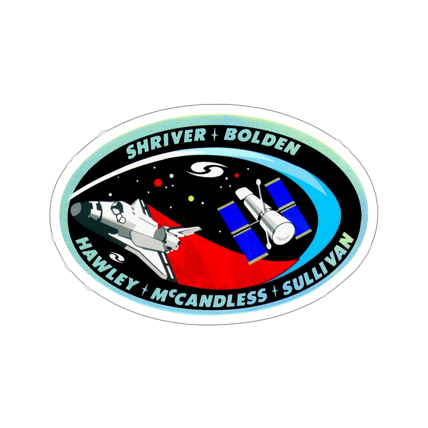 STS 31 Patch NASA STICKER Vinyl Die-Cut Decal-6 Inch-The Sticker Space