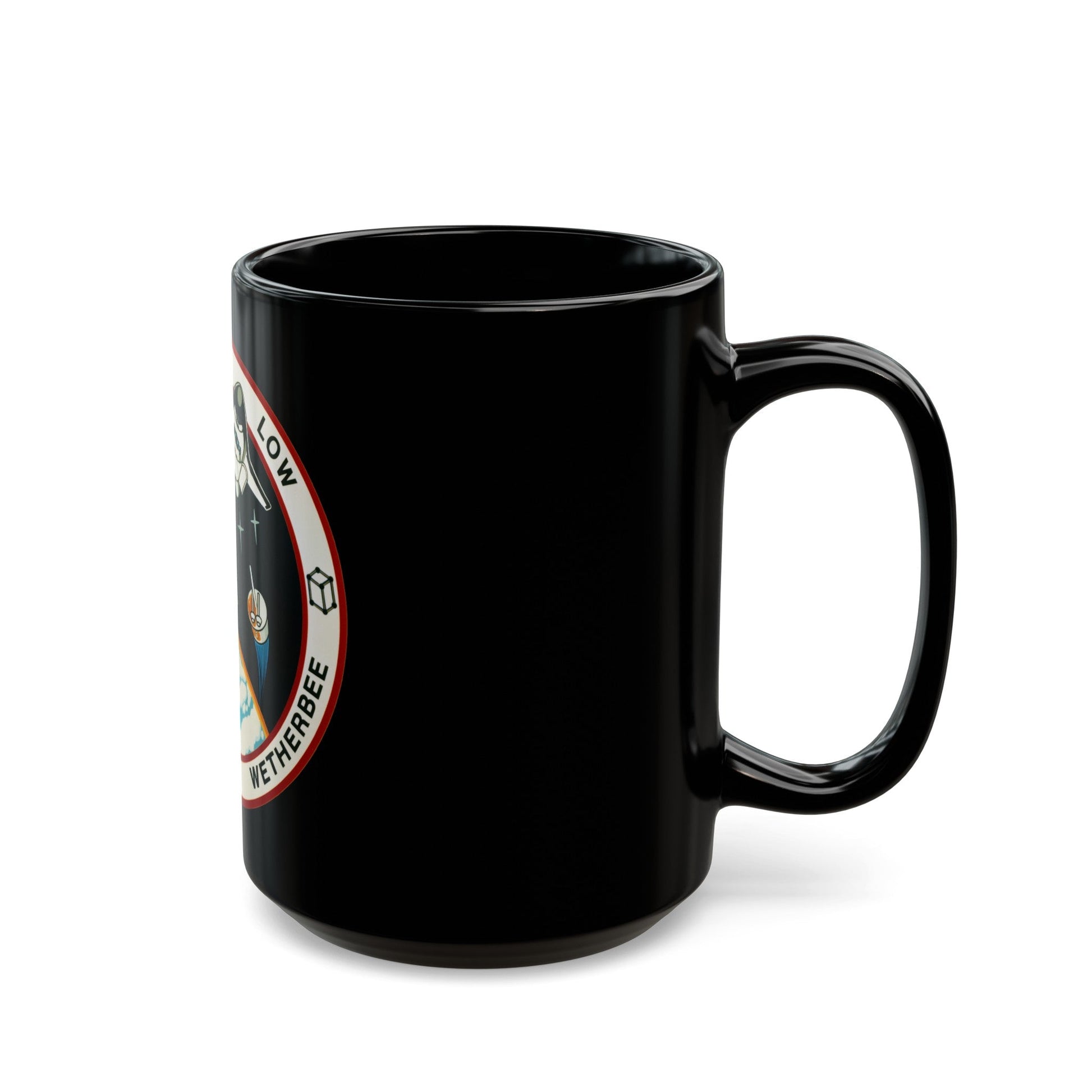 STS 32 (NASA) Black Coffee Mug-The Sticker Space