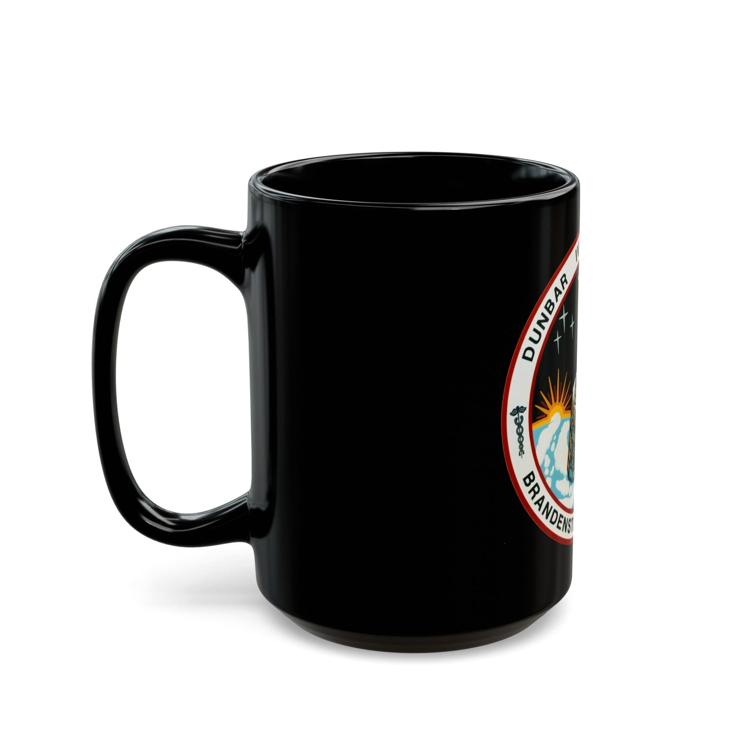 STS 32 (NASA) Black Coffee Mug-The Sticker Space