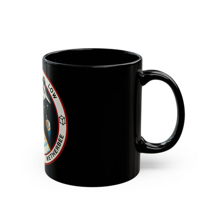 STS 32 (NASA) Black Coffee Mug-The Sticker Space