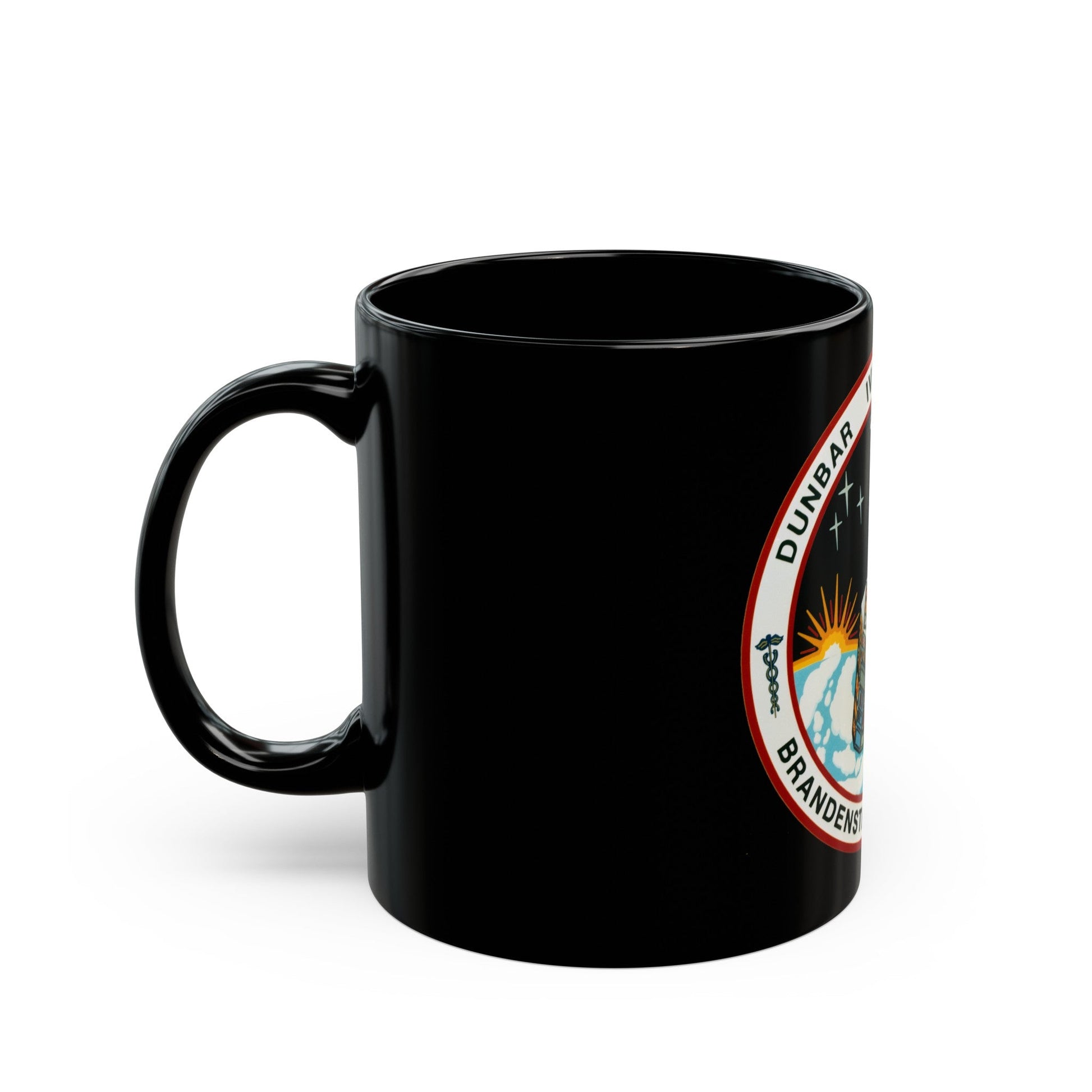 STS 32 (NASA) Black Coffee Mug-The Sticker Space