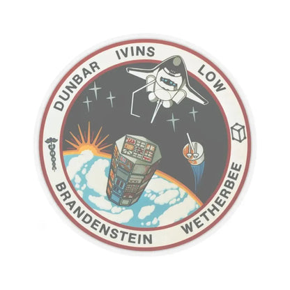 STS 32 (NASA) STICKER Vinyl Kiss-Cut Decal 3 Inch Transparent - The Sticker Space