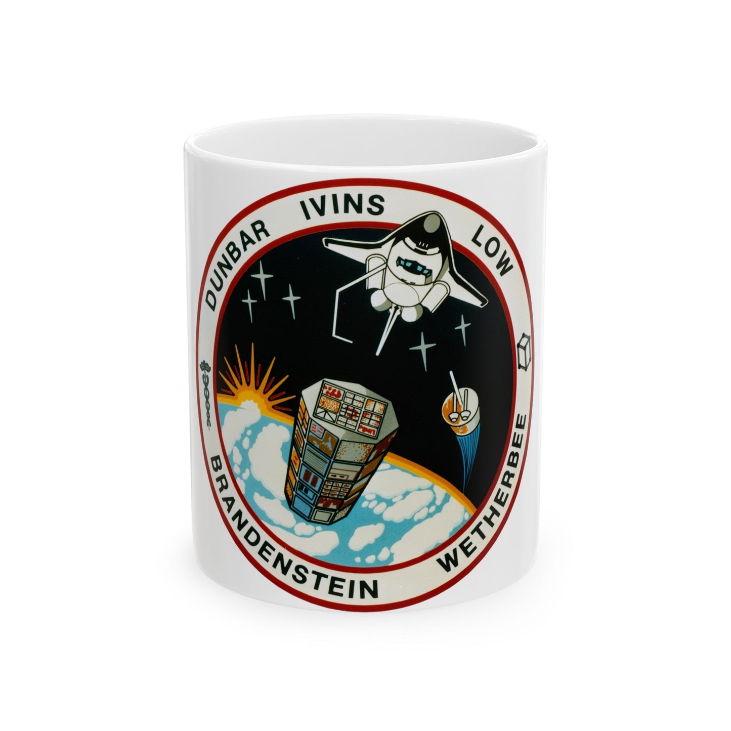 STS 32 (NASA) White Coffee Mug-11oz-The Sticker Space