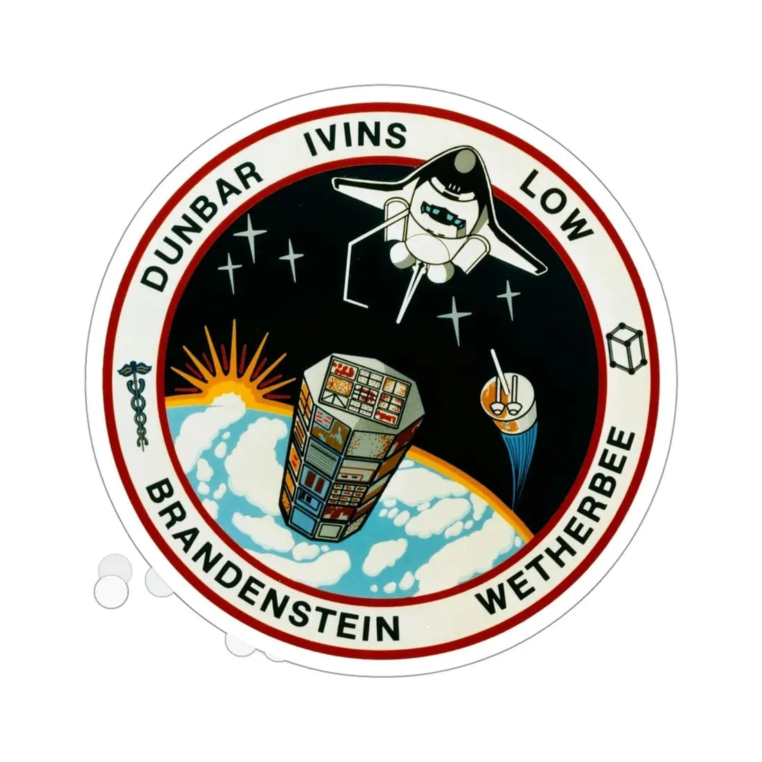 STS 32 Patch NASA STICKER Vinyl Die-Cut Decal 4 Inch - The Sticker Space