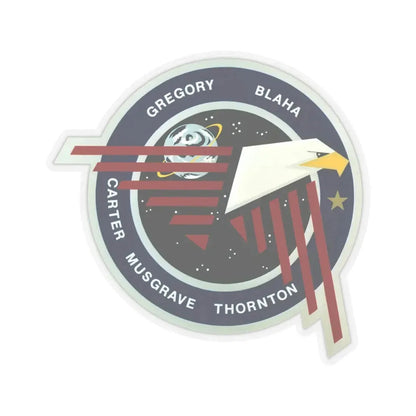 STS 33 (NASA) STICKER Vinyl Kiss-Cut Decal 3 Inch Transparent - The Sticker Space