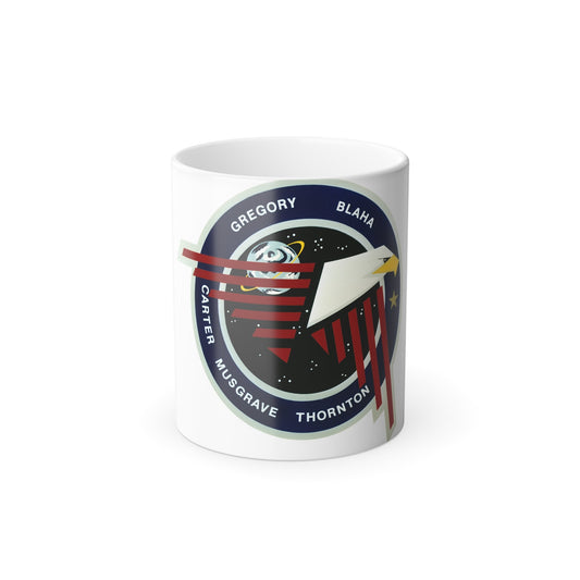 STS 33 Patch NASA - Color Changing Mug 11oz-11oz-The Sticker Space