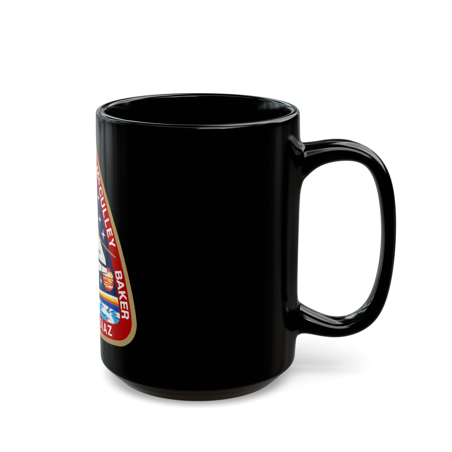 STS 34 (NASA) Black Coffee Mug-The Sticker Space