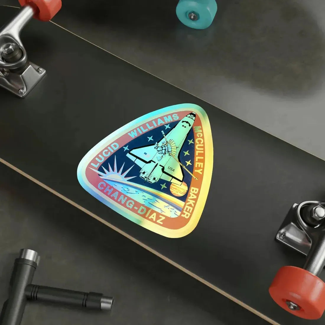 STS 34 (NASA) Holographic STICKER Die-Cut Vinyl Decal - The Sticker Space
