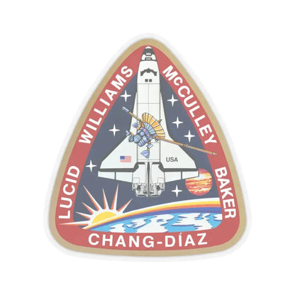 STS 34 (NASA) STICKER Vinyl Kiss-Cut Decal 3 Inch Transparent - The Sticker Space