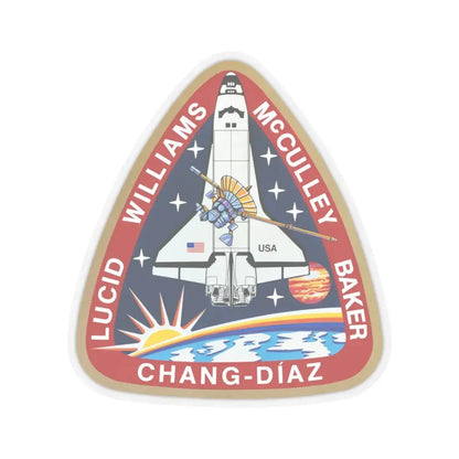 STS 34 (NASA) STICKER Vinyl Kiss-Cut Decal 4 Inch Transparent - The Sticker Space