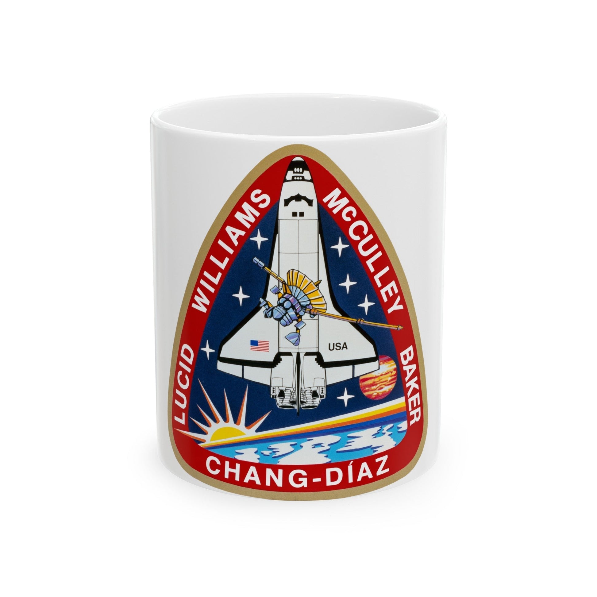 STS 34 (NASA) White Coffee Mug-11oz-The Sticker Space