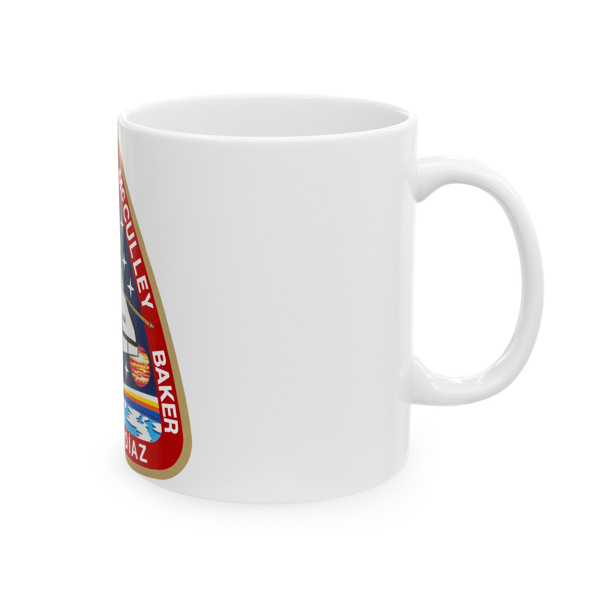 STS 34 (NASA) White Coffee Mug-The Sticker Space