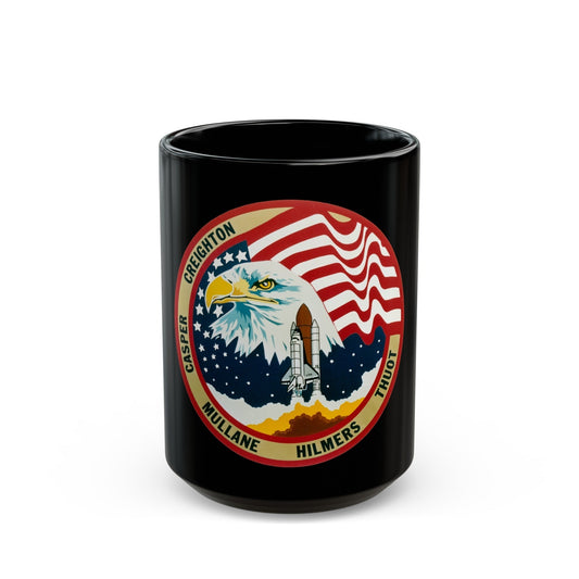 STS 36 (NASA) Black Coffee Mug-15oz-The Sticker Space