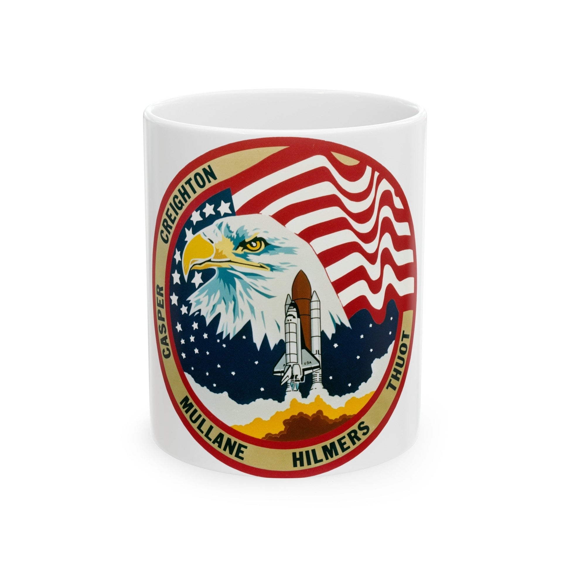 STS 36 (NASA) White Coffee Mug-11oz-The Sticker Space