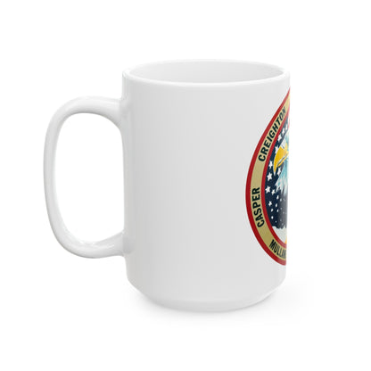 STS 36 (NASA) White Coffee Mug-The Sticker Space