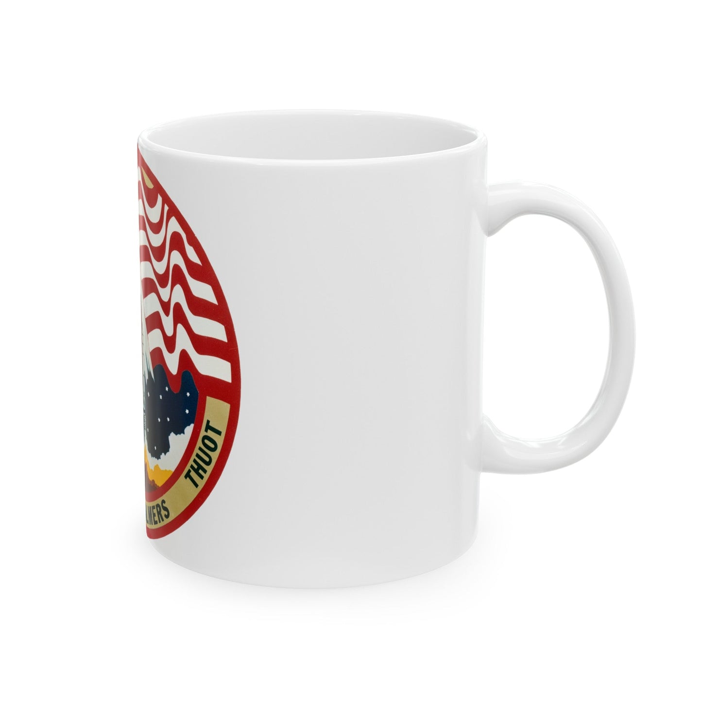 STS 36 (NASA) White Coffee Mug-The Sticker Space