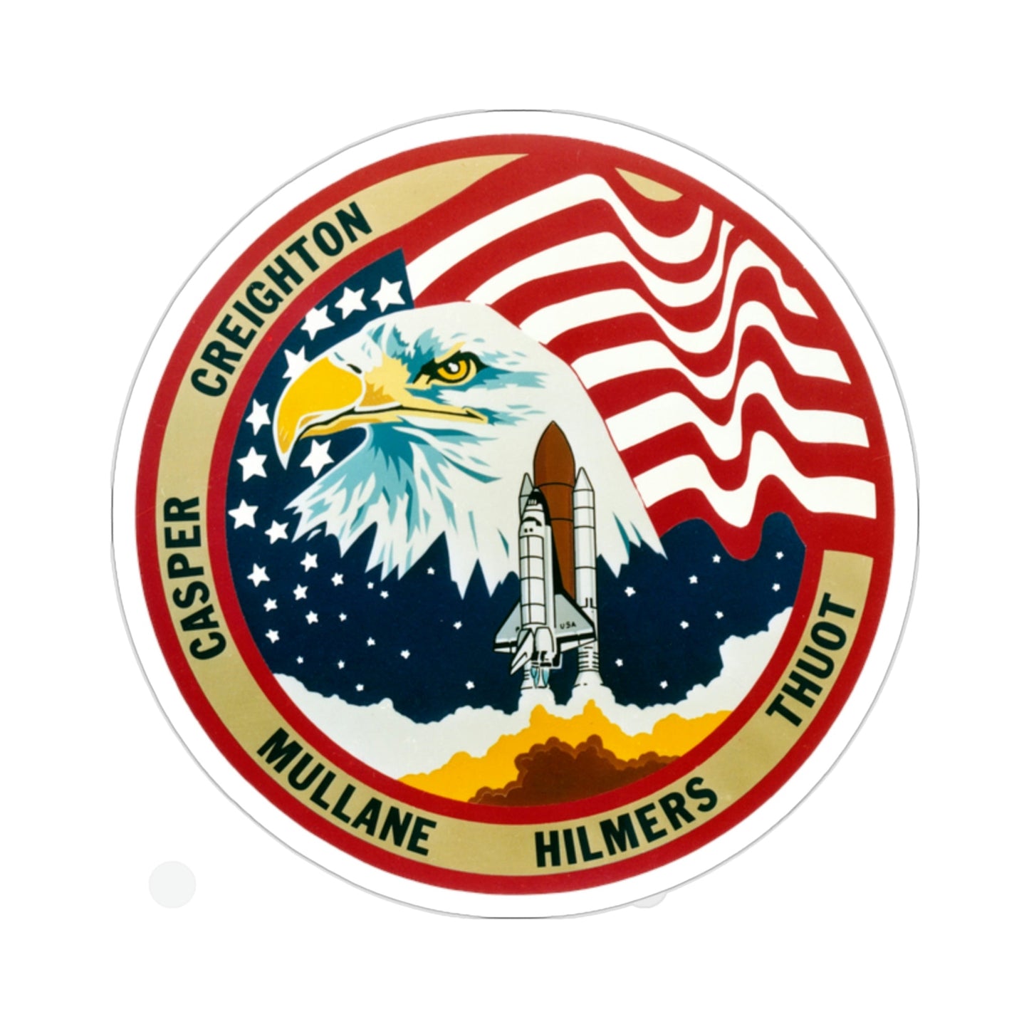 STS 36 Patch NASA STICKER Vinyl Die-Cut Decal-2 Inch-The Sticker Space