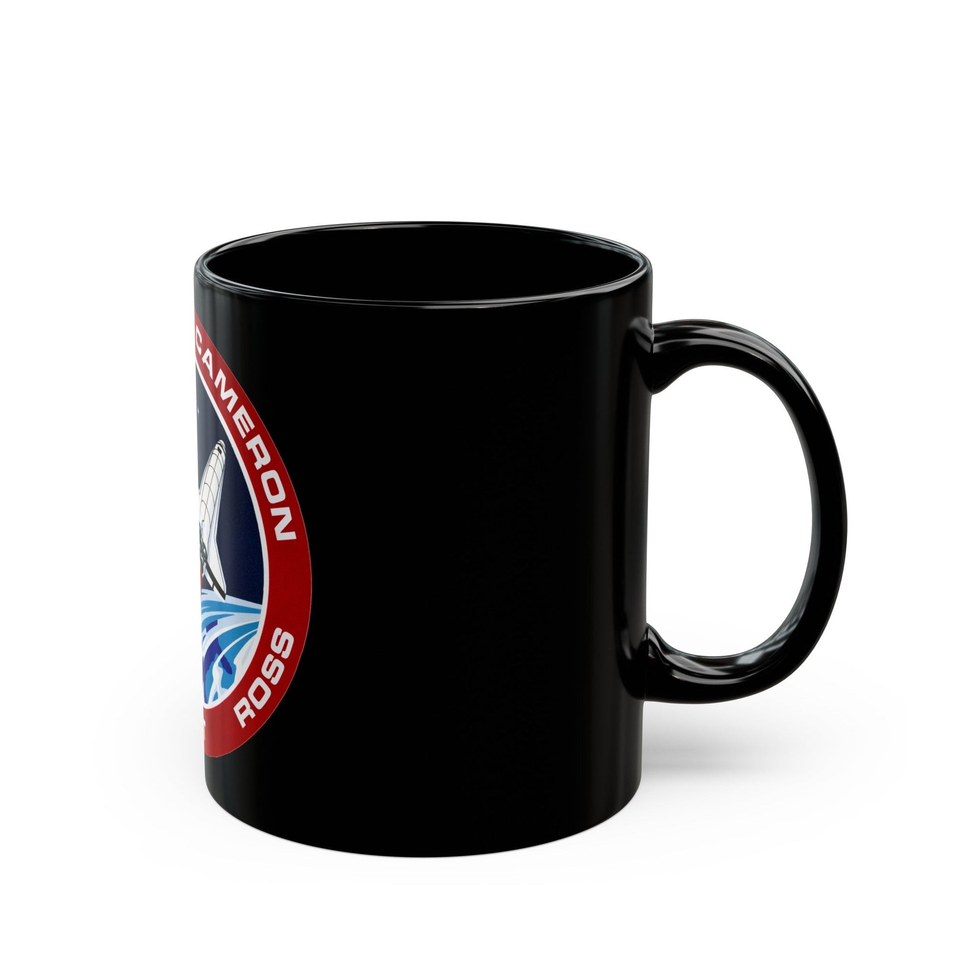 STS 37 (NASA) Black Coffee Mug-The Sticker Space