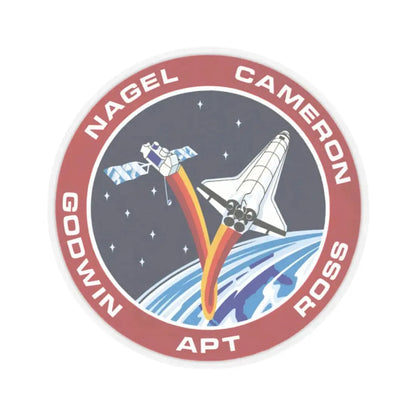 STS 37 (NASA) STICKER Vinyl Kiss-Cut Decal 2 Inch Transparent - The Sticker Space