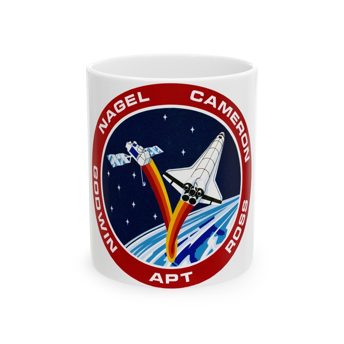 STS 37 (NASA) White Coffee Mug-11oz-The Sticker Space