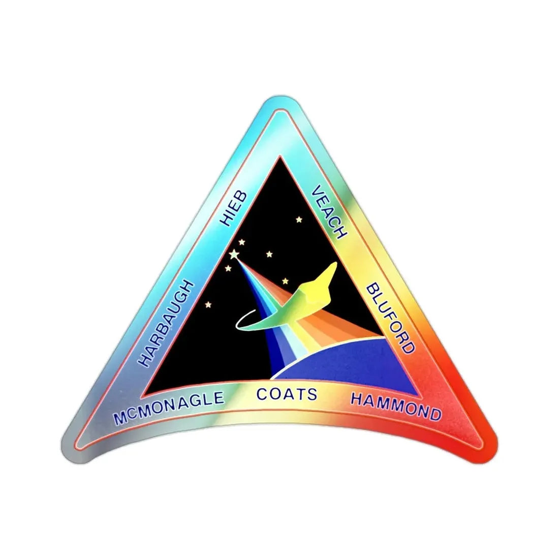 STS 39 (NASA) Holographic STICKER Die-Cut Vinyl Decal 2 Inch Holographic - The Sticker Space