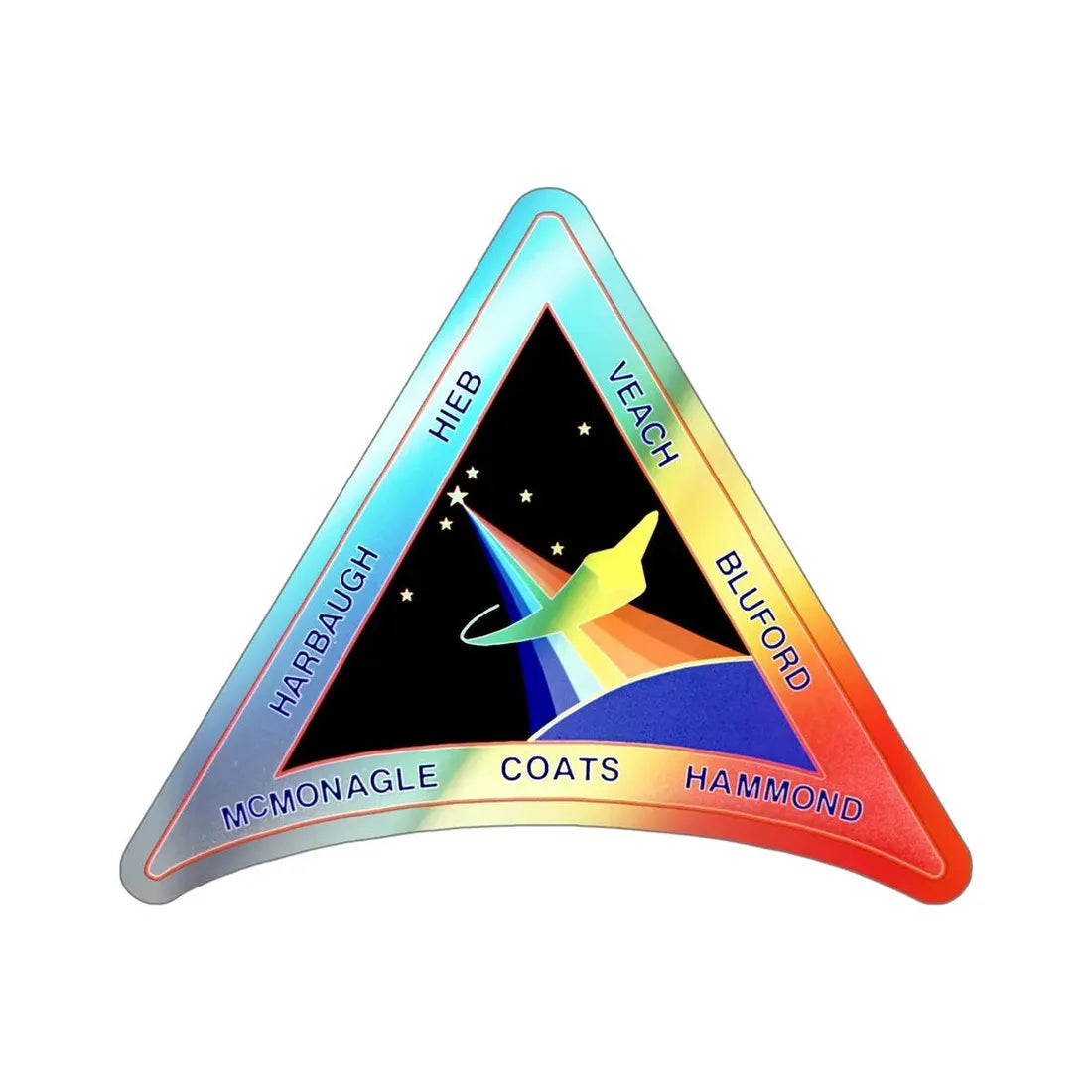 STS 39 (NASA) Holographic STICKER Die-Cut Vinyl Decal 5 Inch Holographic - The Sticker Space