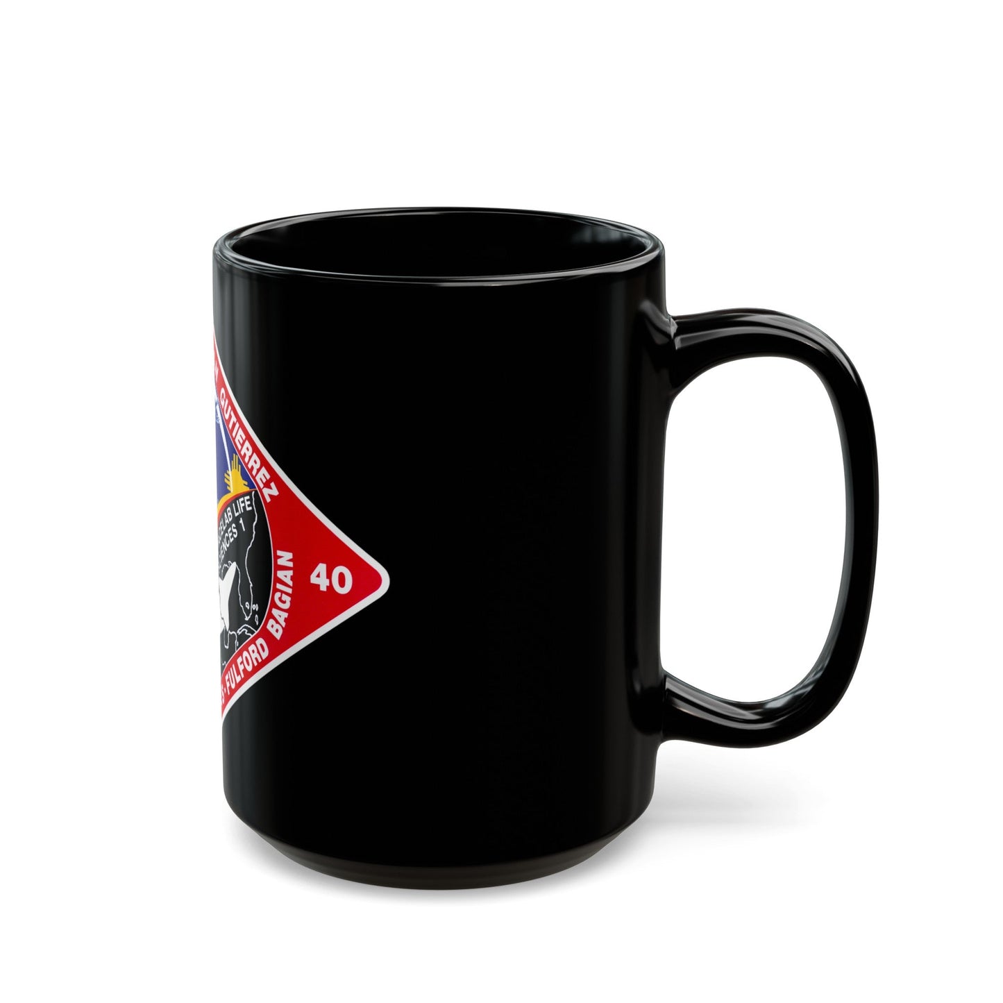 STS 40 (NASA) Black Coffee Mug-The Sticker Space