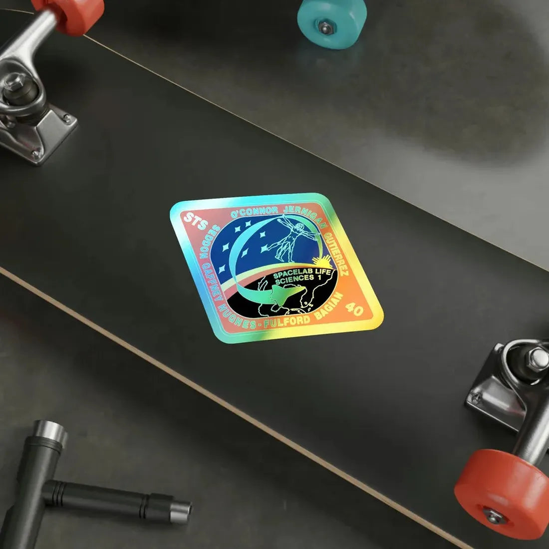STS 40 (NASA) Holographic STICKER Die-Cut Vinyl Decal - The Sticker Space