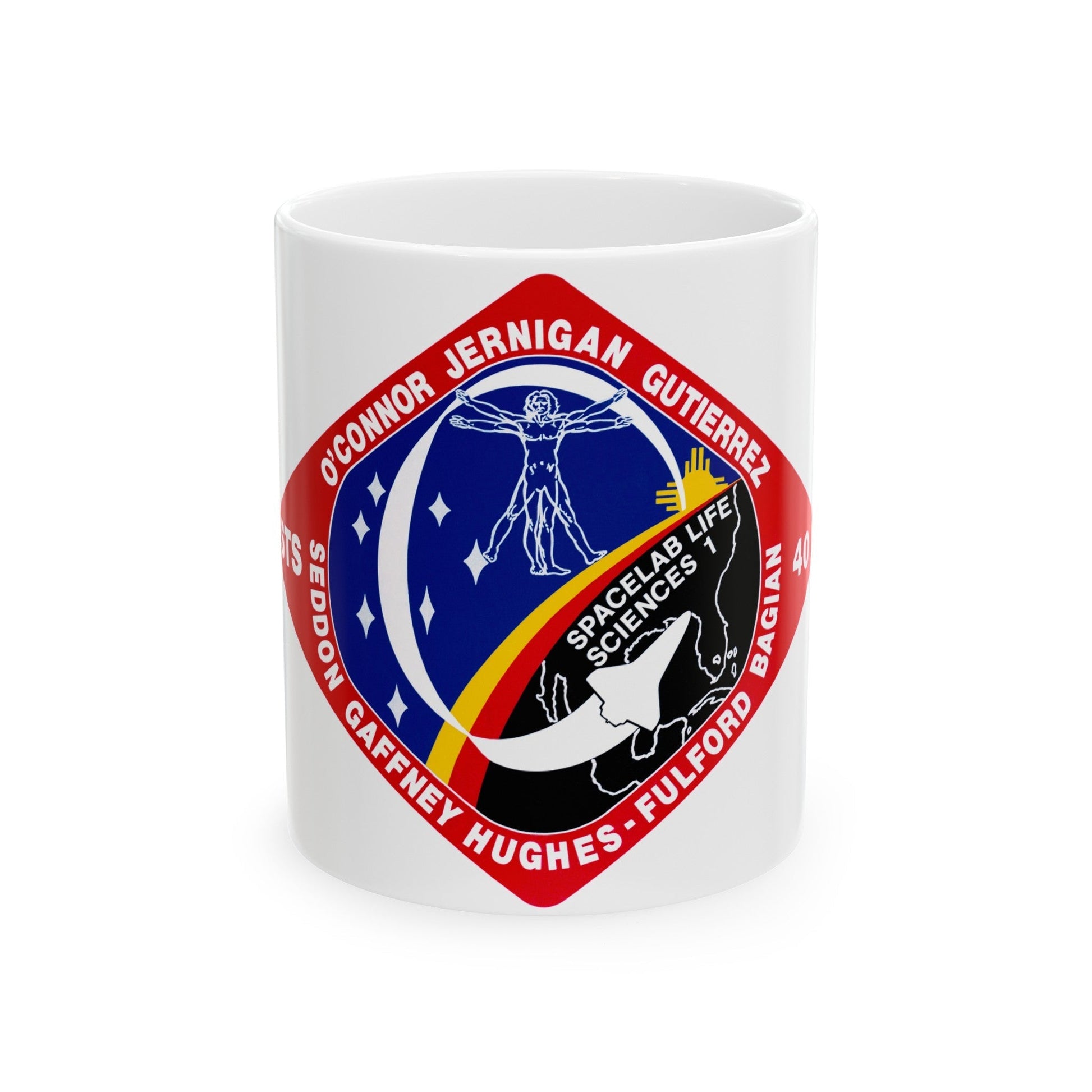 STS 40 (NASA) White Coffee Mug-11oz-The Sticker Space