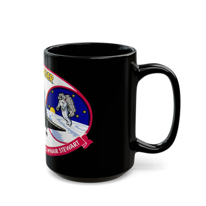 STS 41 b (NASA) Black Coffee Mug-The Sticker Space