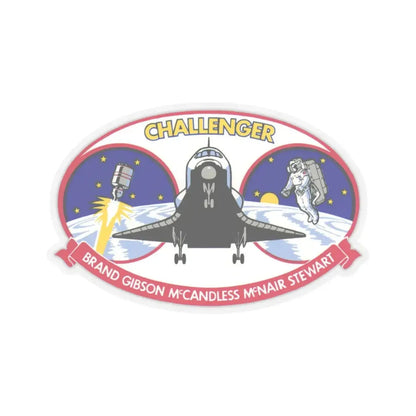 STS 41 b (NASA) STICKER Vinyl Kiss-Cut Decal 4 Inch Transparent - The Sticker Space
