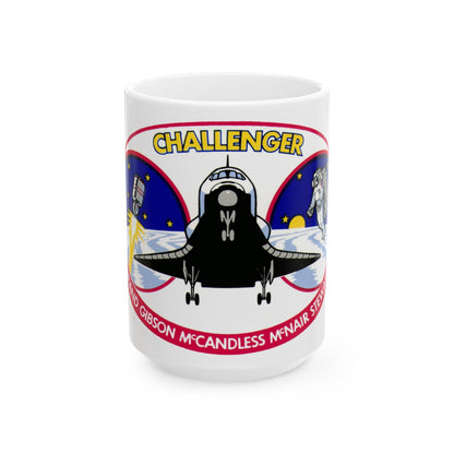 STS 41 b (NASA) White Coffee Mug-15oz-The Sticker Space