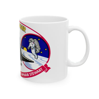 STS 41 b (NASA) White Coffee Mug-The Sticker Space