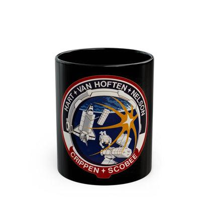 STS 41 C (NASA) Black Coffee Mug-11oz-The Sticker Space