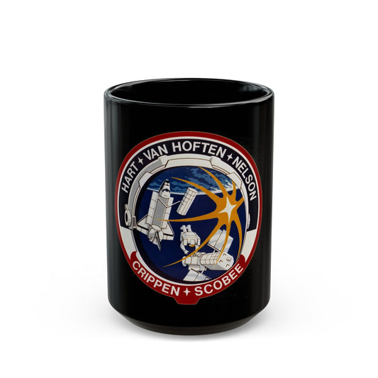 STS 41 C (NASA) Black Coffee Mug-15oz-The Sticker Space