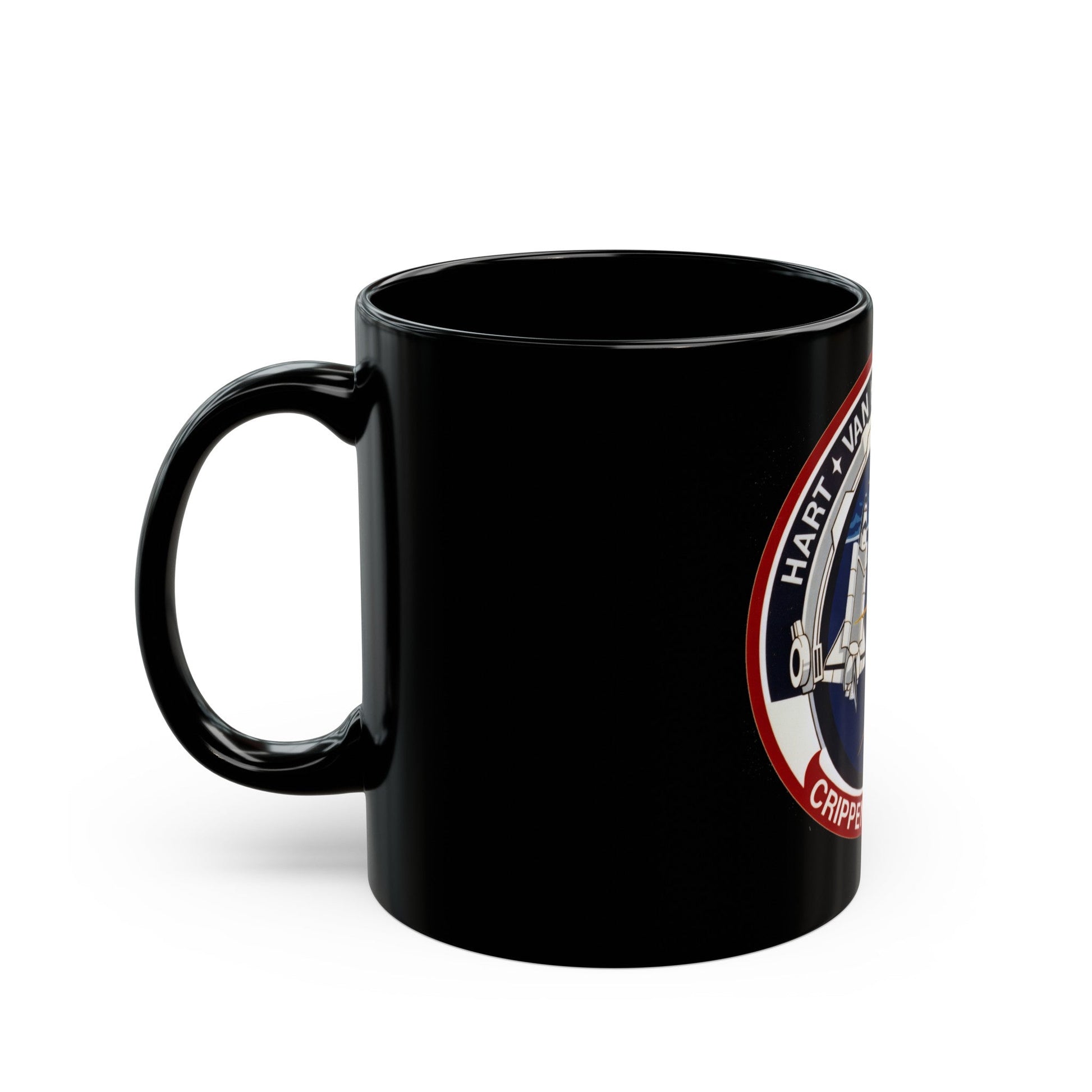 STS 41 C (NASA) Black Coffee Mug-The Sticker Space