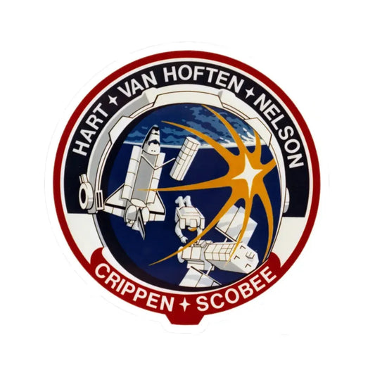 STS 41 C (NASA) STICKER Vinyl Kiss-Cut Decal 2 Inch White - The Sticker Space