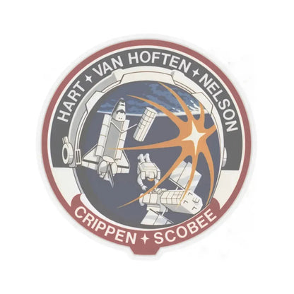 STS 41 C (NASA) STICKER Vinyl Kiss-Cut Decal 3 Inch Transparent - The Sticker Space