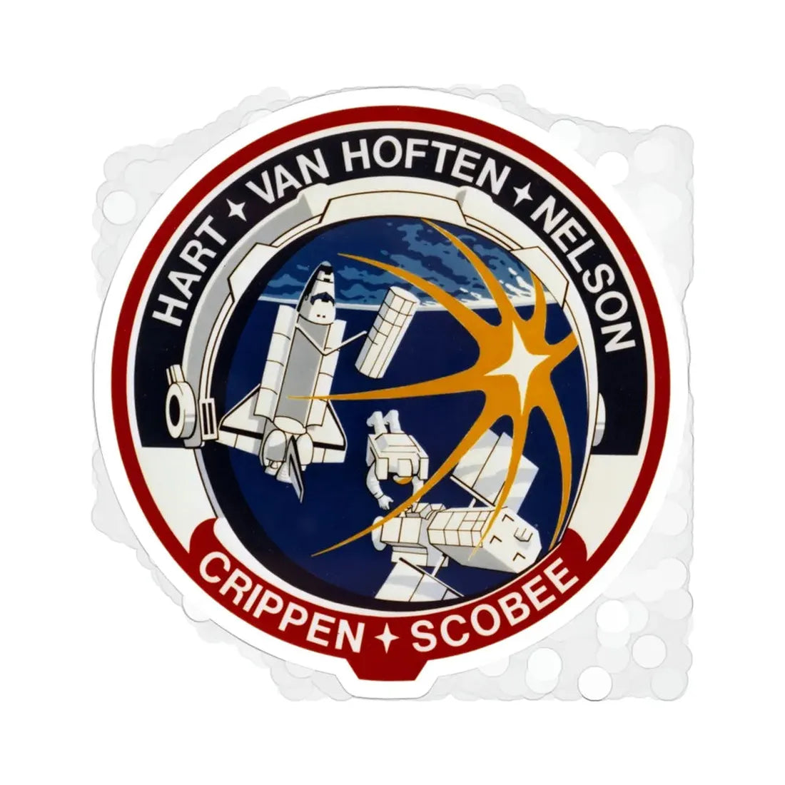 STS 41 C Patch NASA STICKER Vinyl Die-Cut Decal 3 Inch - The Sticker Space