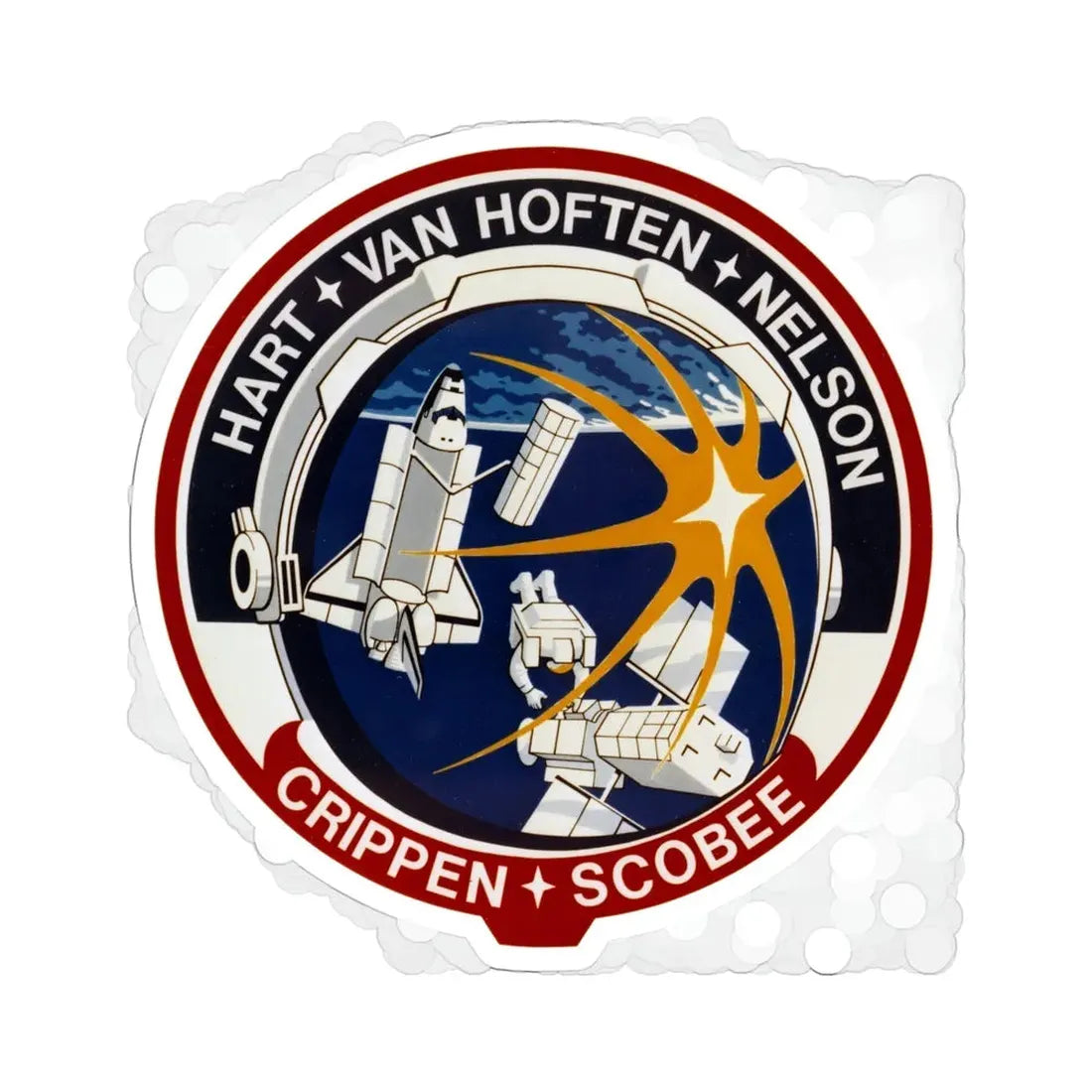 STS 41 C Patch NASA STICKER Vinyl Die-Cut Decal 5 Inch - The Sticker Space