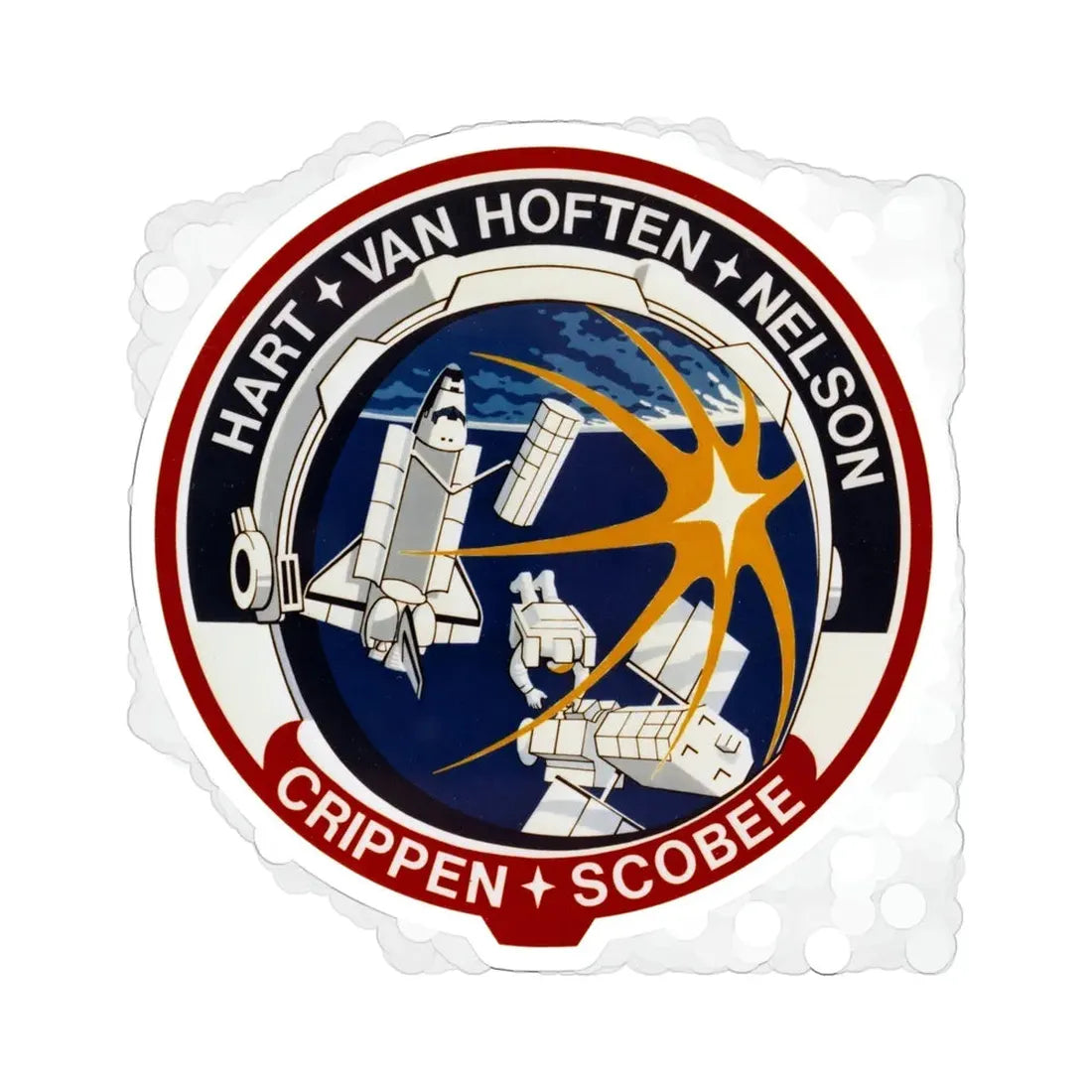 STS 41 C Patch NASA STICKER Vinyl Die-Cut Decal 6 Inch - The Sticker Space