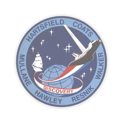 STS 41 d (NASA) STICKER Vinyl Kiss-Cut Decal 2 Inch Transparent - The Sticker Space